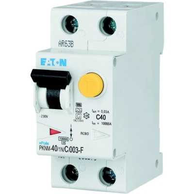 Afbeelding van Eaton aardlekautomaat 1 polignul 40A B karakteristiek 300mA PKN6 401NB03 A MW