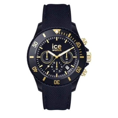 Afbeelding van Ice Watch Chrono Dark Blue Gold 021601 Horloge Siliconen Blauw Ø 40 mm