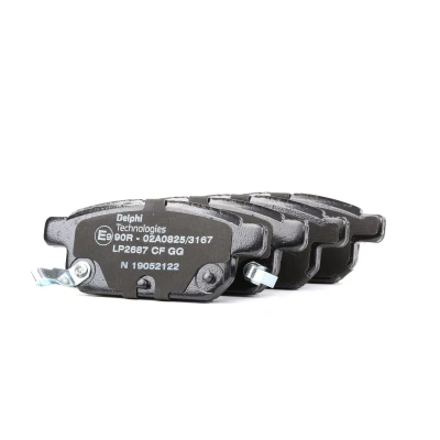 Afbeelding van DELPHI LP2687 Remblokkenset Met akoestische slijtagewaarschuwing anti kreukplaat Zonder toebehoren SUZUKI: Vitara IV Off Road, SWIFT 4