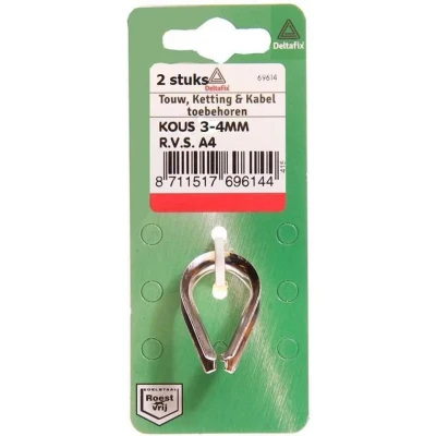 Afbeelding van Kous 3 4mm rvs 2st Deltafix