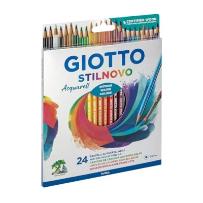 Afbeelding van Aquarel Kleurpotloden Giotto Stilnovo 24 Onderdelen Multicolour