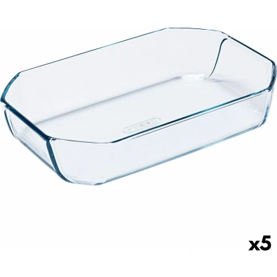 Afbeelding van Ovenschaal Pyrex Inspiration Rechthoekig 30 x 20 6,45 cm Transparant Glas (5 Stuks)