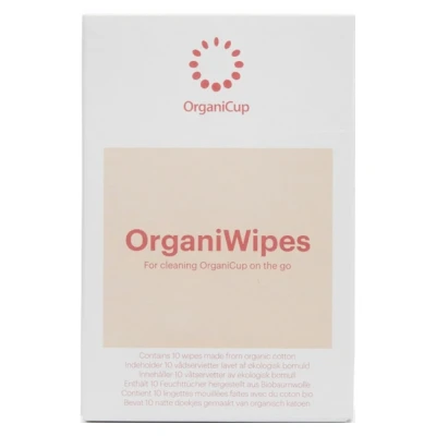 Afbeelding van OrganiCup OrganiWipes reiniging voor je menstruatiecup 10 Doekjes