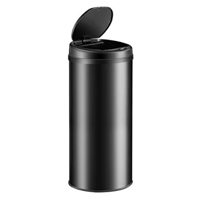 Afbeelding van Monzana Prullenbak Automatisch Rond 40L 30x69cm Display Sensor Zwart