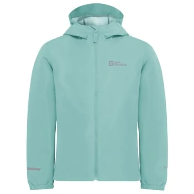 Afbeelding van Jack Wolfskin Flaze Unisex Regenjas voor kinderen, Maat: 176, Soft jade