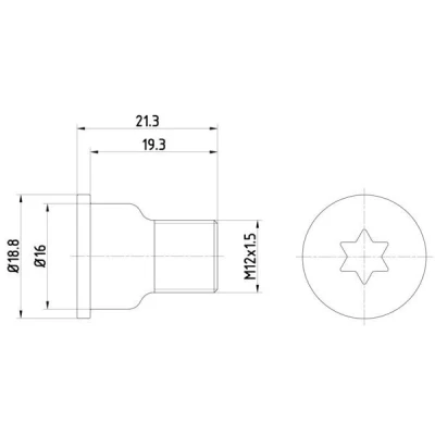 Afbeelding van Schroef, remschijf TEXTAR TPM0005
