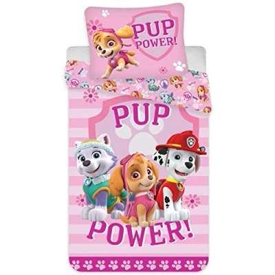 Afbeelding van Paw Patrol Babydekbedovertrek 100 x 135 cm 40 60 kussenloop 100% katoen
