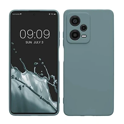 Afbeelding van kwmobile telefoonhoesje geschikt voor Xiaomi Redmi Note 12 Pro 5G Hoesje smartphone Precisie camera uitsnede In Arctische nacht