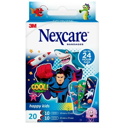 Afbeelding van 3M Nexcare Happy Kids Blue 20 Dressings