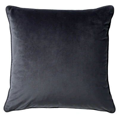 Afbeelding van Dutch Decor FINNA Sierkussen 45x45 cm met kussenhoes van 100% gerecycled polyester Eco Line collectie Charcoal Gray antraciet