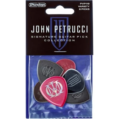 Image de Dunlop PVP119 Player&#039;s Pack de 6 mediators John Petrucci Signature