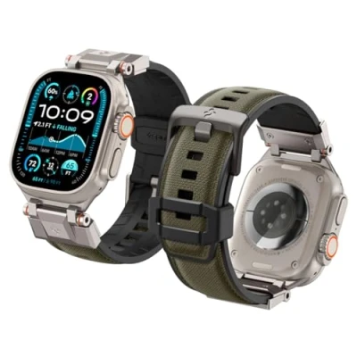 Afbeelding van Spigen DuraPro Armor for Apple Watch 6 / 7 8 9 10 SE Ultra 1 2 (44 45 46 49mm) Mil, Smartwatch accessoires