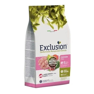 Afbeelding van Exclusion Mediterraneo Large pup kip 12 kilo