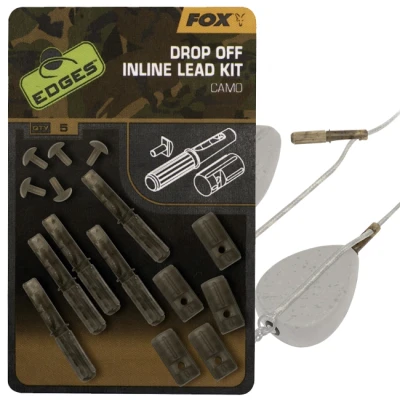 Afbeelding van Fox Edges Camo Inline Lead Drop Off Kits 5 stuks Karper onderlijnmateriaal