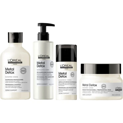 Afbeelding van Gekleurd haar pakket L&#039;Oréal Serie Expert Metal Detox bundel/set/pakket Haibu by Kapperskorting.com