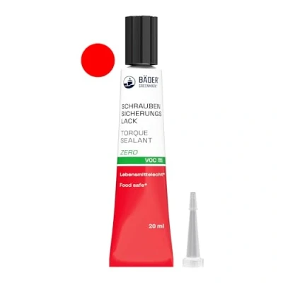 Afbeelding van De originele Zero Shock lakserie rood, 20 ml van BÄDER Lake, artikelnummer 1962, gereedschap voor backupen, ondertekenen, verzegelen, en het detecteren manipulaties
