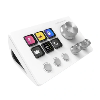 Afbeelding van Mars Gaming Console De Streaming Msd Two (Blanc), Controller, Wit