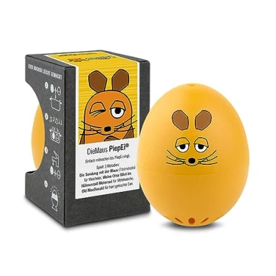Afbeelding van Maus PiepEi Zingende eierwekker om te koken Eierkoker voor 3 hardheidsniveaus Cadeau alle muizen, olifanten en eendenfans Grappig kookei Muziek