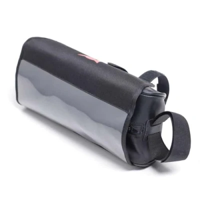 Afbeelding van Dainese Handlebar Pocket, stuurtas, gemaakt in Italië, uniseks, zwart, Taglia Unica, motorfiets, zwart., Motorfiets