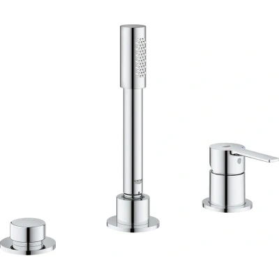 Afbeelding van GROHE Lineare New afbouwdeel voor 3 gats badrandkraan met omstel
