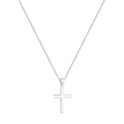 Afbeelding van Elli Cross Ketting, Dames, Maat: 45, Silberfarben