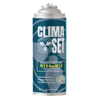 Afbeelding van ClimaSet Remplacement du gaz refrigerant R134a 1x170 g pour Climatisation, Climatiseur Remplace R12, Recharge climatisation voiture cartouche ECO
