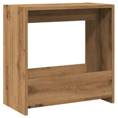 Afbeelding van vidaXL Bijzettafel 50x26x50 cm bewerkt hout artisanaal eikenkleurig