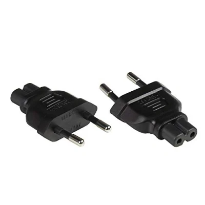 Afbeelding van Good Connections Europese voedingsadapter type C (CEE 7/16, recht) naar C7/Euro 8 stekker (recht) netadapter/stekkeradapter/voedingskabeladapter zwart, PA 0370S