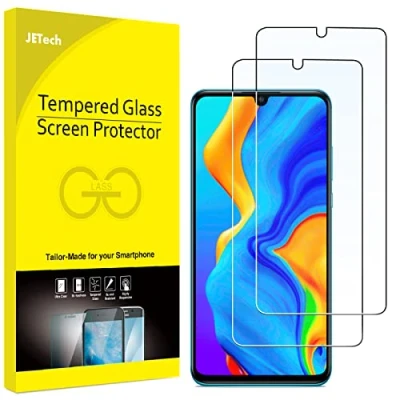 Afbeelding van JETech Displaybeschermfolie voor Huawei P30 Lite, gehard glasfolie, 2 stuks
