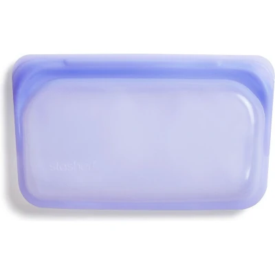 Afbeelding van Stasher Snack Vershoudzakje Hersluitbaar en Luchtdicht 19x12cm Amethyst (Paars)
