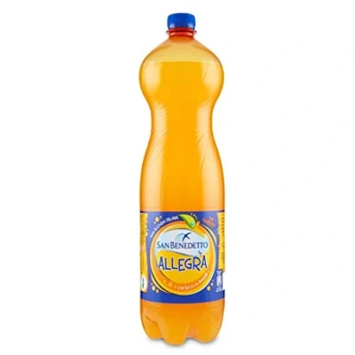 Afbeelding van San Benedetto Allegra Aranciata PET koolzuurhoudende dranken, 1,5 l, limonade, oranje, 6 stuks