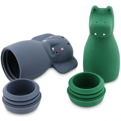 Afbeelding van Trixie Badspeelgoed Squeezy Animals Mrs. Elephant &amp; Mr. Crocodile