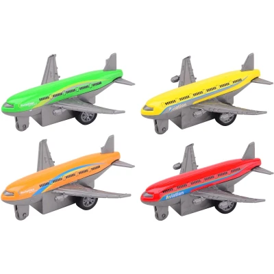 Afbeelding van Pull back Die cast Vliegtuigen, 4st.
