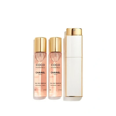 Afbeelding van CHANEL COCO MADEMOISELLE EAU DE PARFUM TWIST AND SPRAY MET NAVULLINGEN 3 X 20 Ml