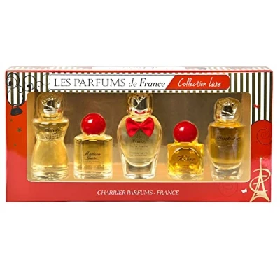 Afbeelding van Charrier Parfums Les de France, Luxe Collectie, Set met 5 Miniatuur Parfums, Floral, 49, 7 ml