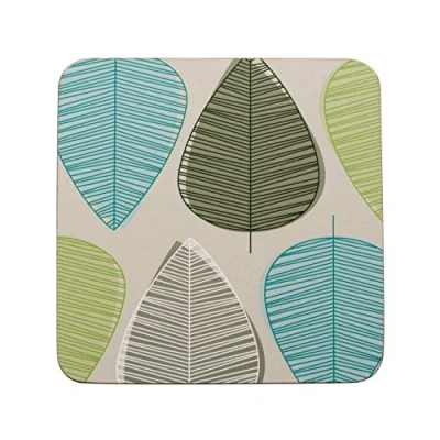 Afbeelding van Premier Housewares Set van 4 onderzetters met groene bladeren