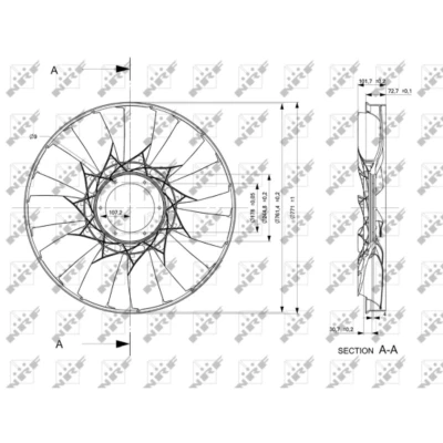Afbeelding van NRF 49831 Koelventilator