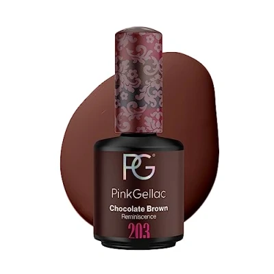 Afbeelding van Pink Gellac 203 Chocolate Brown Gel Nagellak 15 Ml