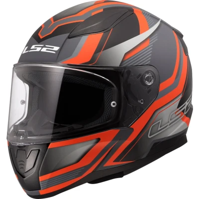 Afbeelding van LS2 Helm Rapid II Flitz FF353 oranje / grijs maat XXL