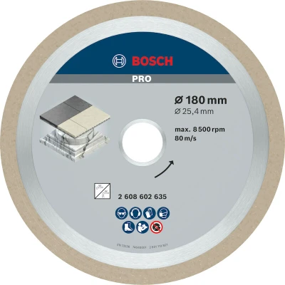 Afbeelding van Bosch Accessories 2608602635 Power Tools Diamanten doorslijpschijf Diameter 180 mm 1 stuk(s)