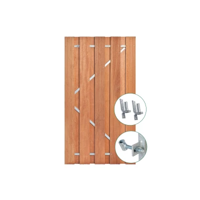 Afbeelding van Tuindeur Solide Hardhout 100x180 cm