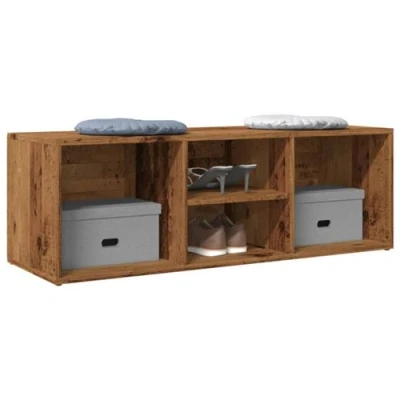 Image de vidaXL Banc de rangement à chaussures vieux bois 105x35x35 cm856410