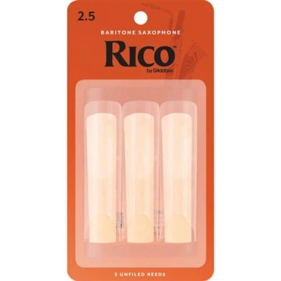 Image de D&#039;Addario RLA0325 Anches saxophone baryton force 2.5, boîte de 3