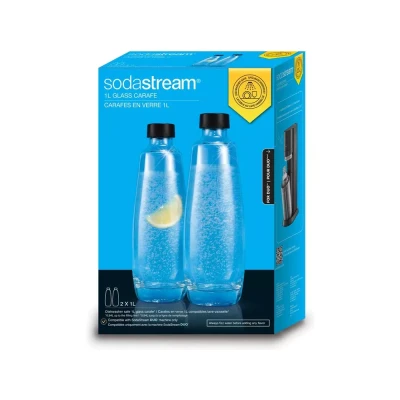 Afbeelding van Sodastream Duo pack flessen classic 1l (glas) vaatwasbestendig 1047205310