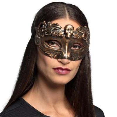 Afbeelding van Boland 72327 Oogmasker doodshoofd Voor kostuums, carnaval, themafeest en Halloween