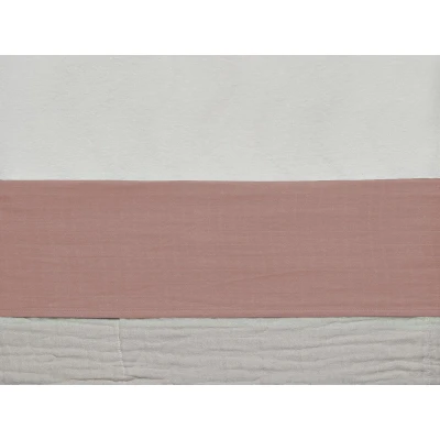 Afbeelding van Jollein laken wrinkled rosewood 75 cm x 100 Lakens &amp; Hoeslakens