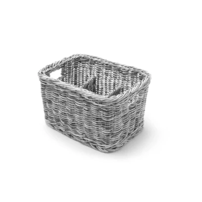 Afbeelding van Hendi Bestekmand Lichtgrijs 4 Vaks 26x18x(H)15cm
