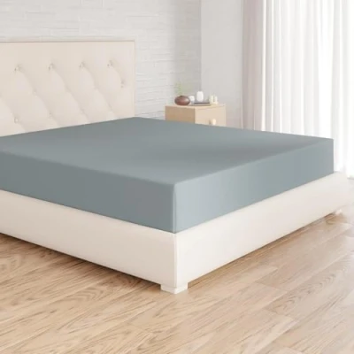Afbeelding van Amazon Basics Microvezel hoeslaken Spa Blauw 180 x 200 30