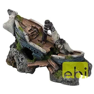 Afbeelding van Gezonken schip Afmetingen 20x10,5x12,5 cm