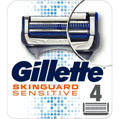 Afbeelding van Gillette Skinguard Sensitive Scheermesjes Mannen 4 stuks